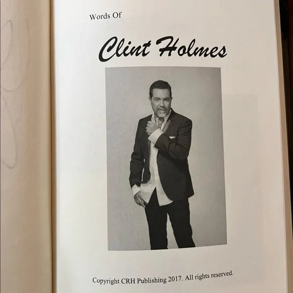 The Words of Clint Holmes (Hardcover Book)